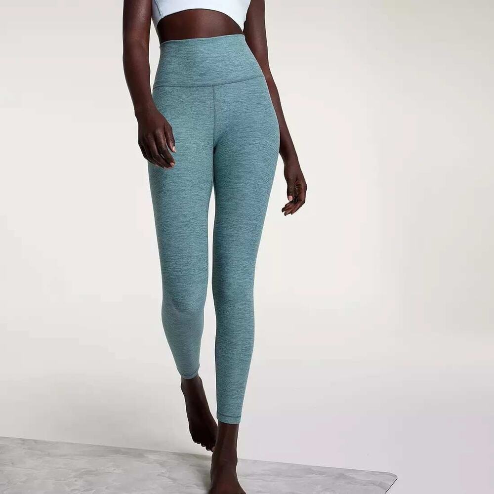 CALIA Women's LustraLux 7/8 Legging Puya Green Heather Size XS NWT